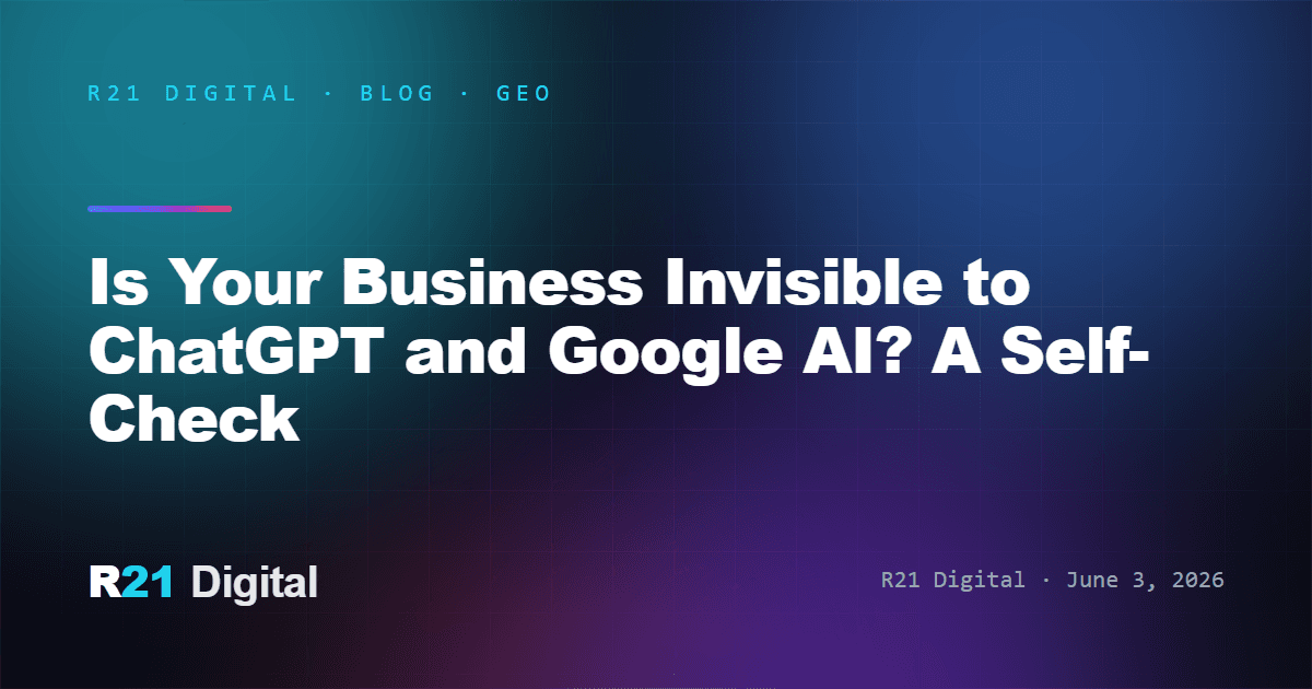 ¿Tu negocio es invisible para ChatGPT y la IA de Google? Autoevaluación