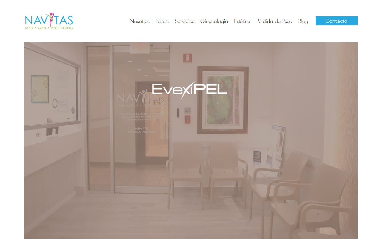 Navitas Med Boutique website, designed and built by R21 Digital