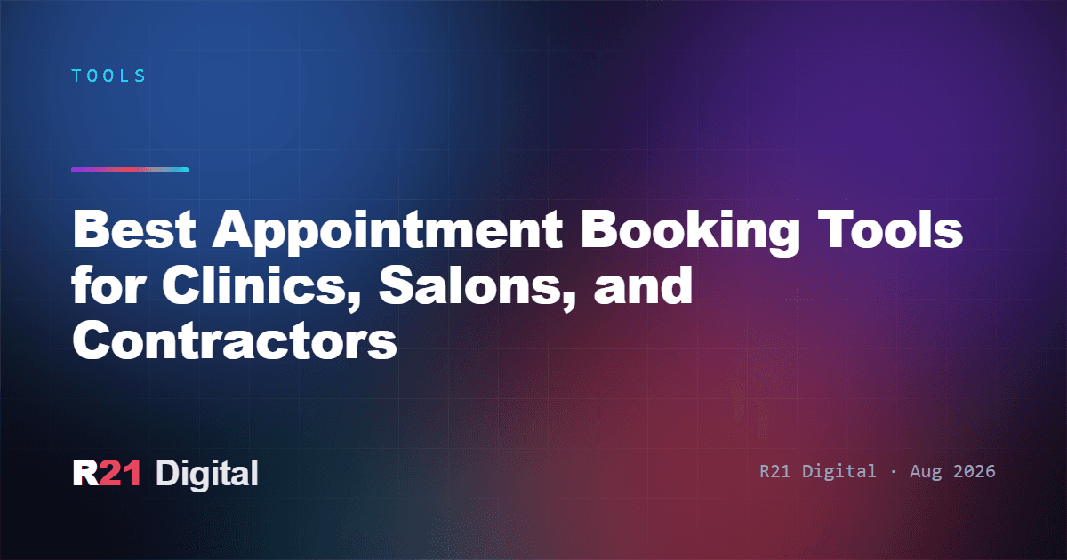 Best Appointment Booking Tools for Clinics, Salons, and Contractors