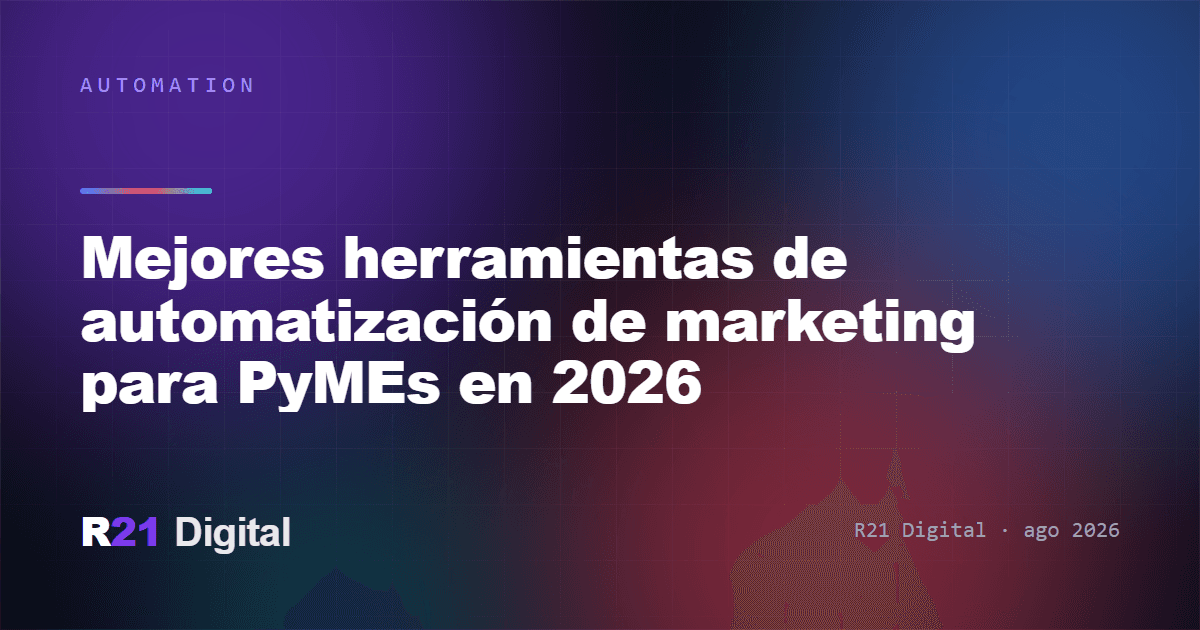 Mejores herramientas de automatización de marketing para PyMEs en 2026
