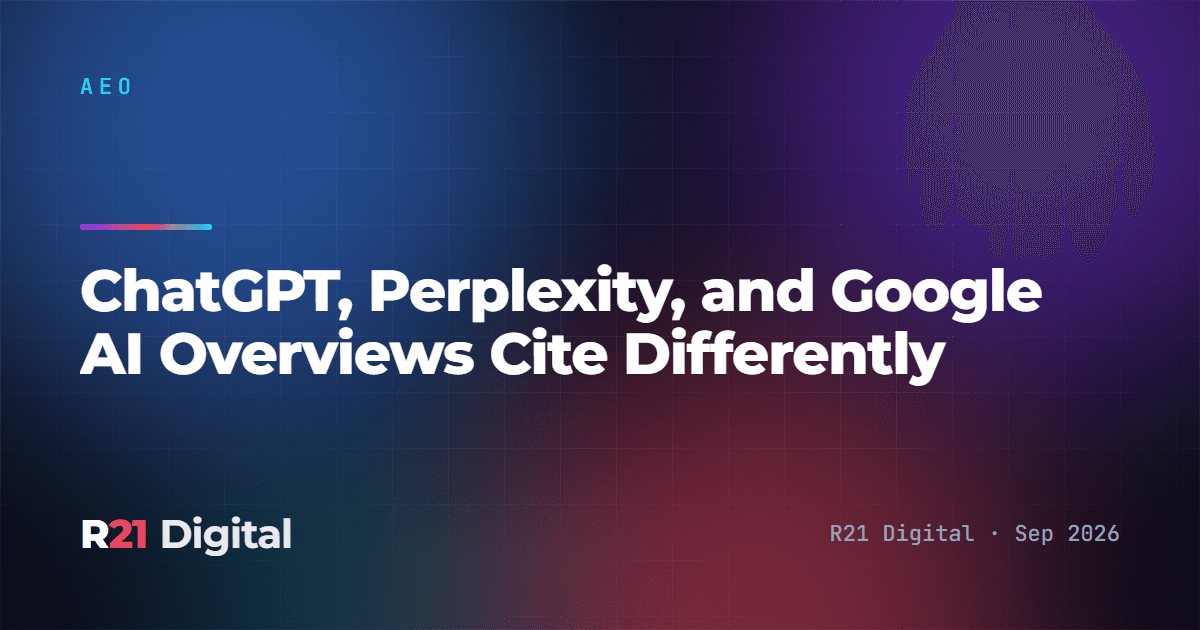ChatGPT, Perplexity, and Google AI Overviews Cite Differently