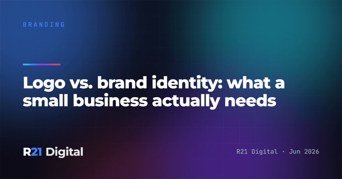 Logo vs. brand identity: what a small business actually needs