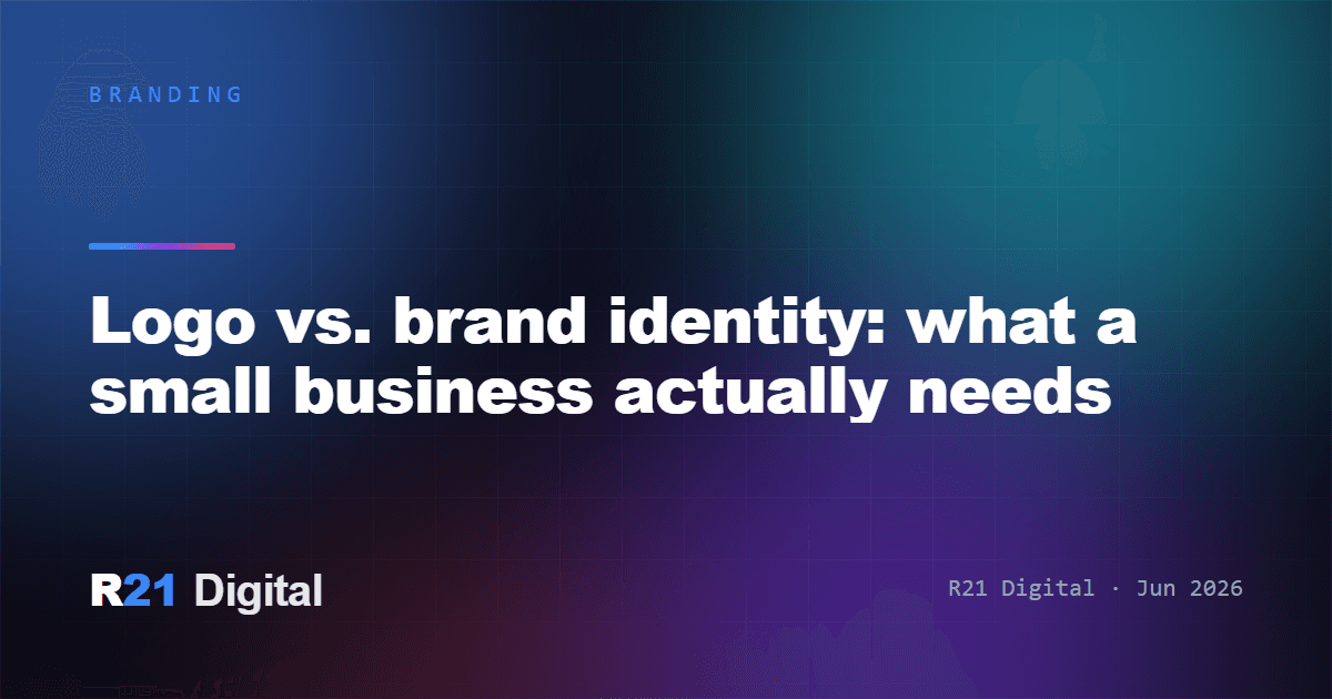 Logo vs. brand identity: what a small business actually needs