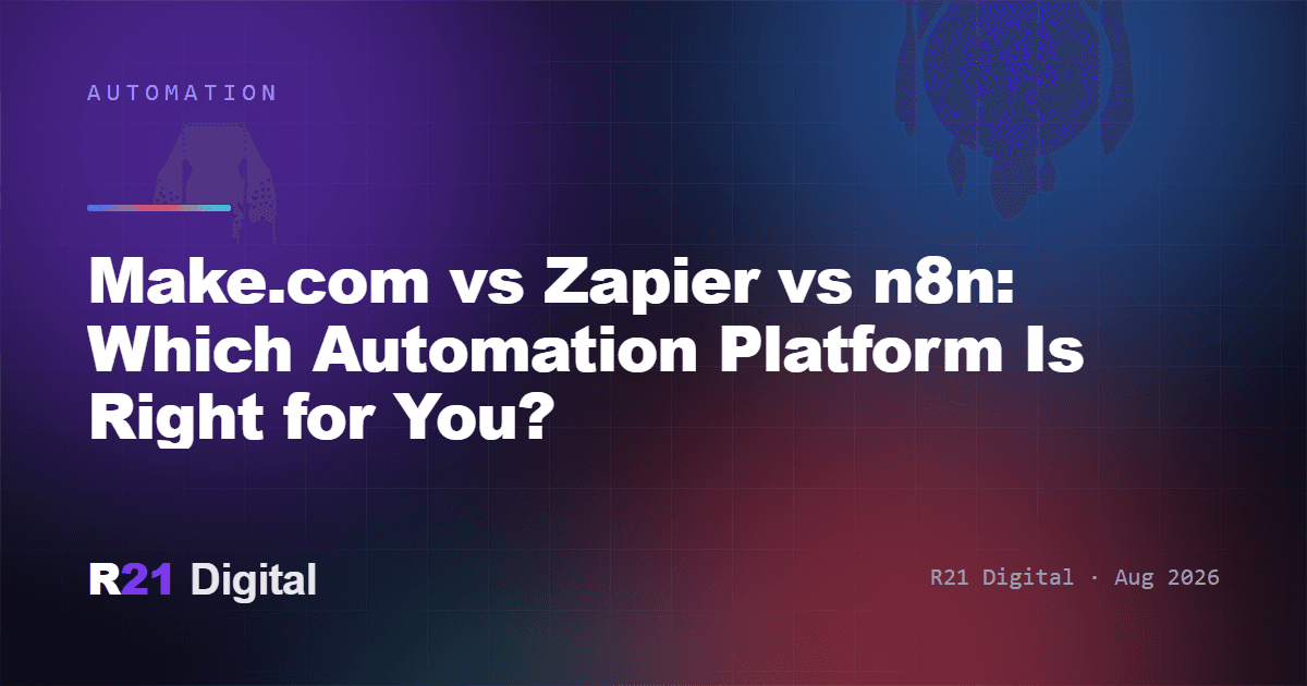 Make.com vs Zapier vs n8n: Which Automation Platform Is Right for You?