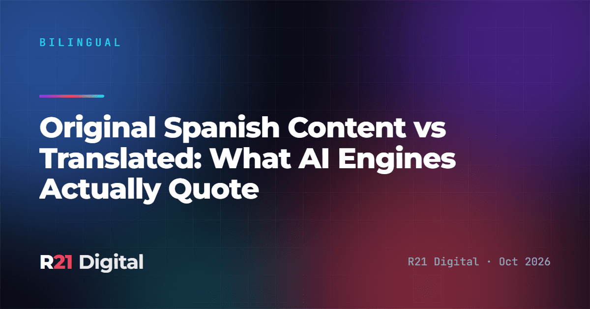Original Spanish Content vs Translated: What AI Engines Actually Quote