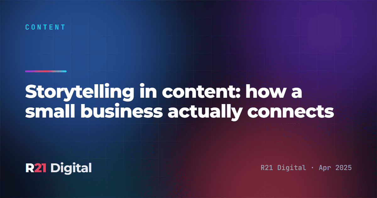 Storytelling in content: how a small business actually connects