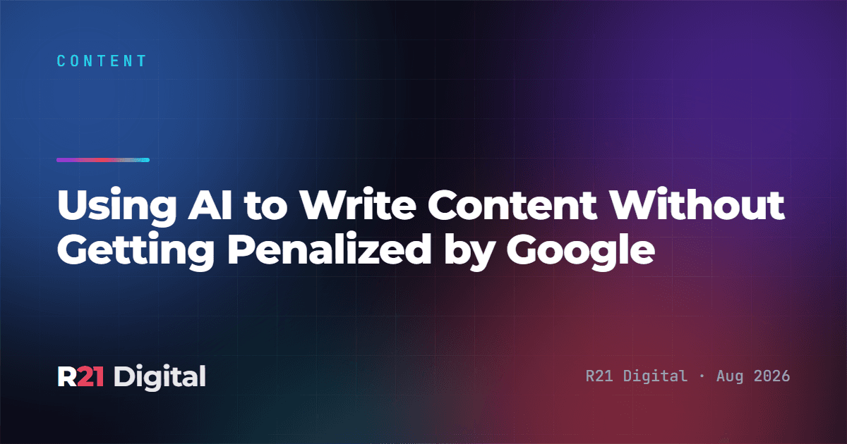 Using AI to Write Content Without Getting Penalized by Google
