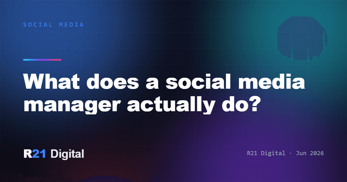 What does a social media manager actually do?