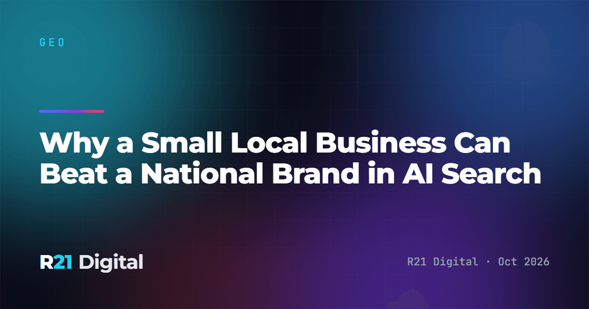 Why a Small Local Business Can Beat a National Brand in AI Search