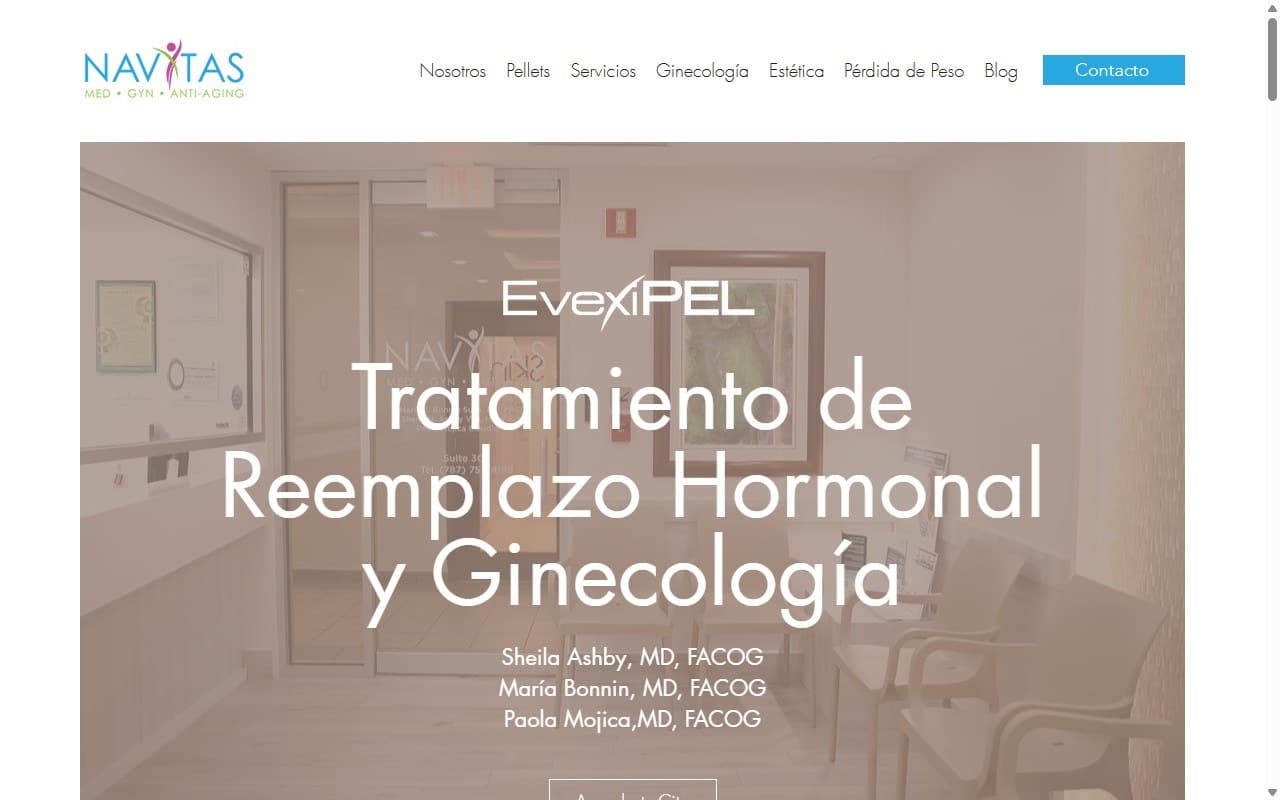 Navitas Med Boutique website, designed and built by R21 Digital