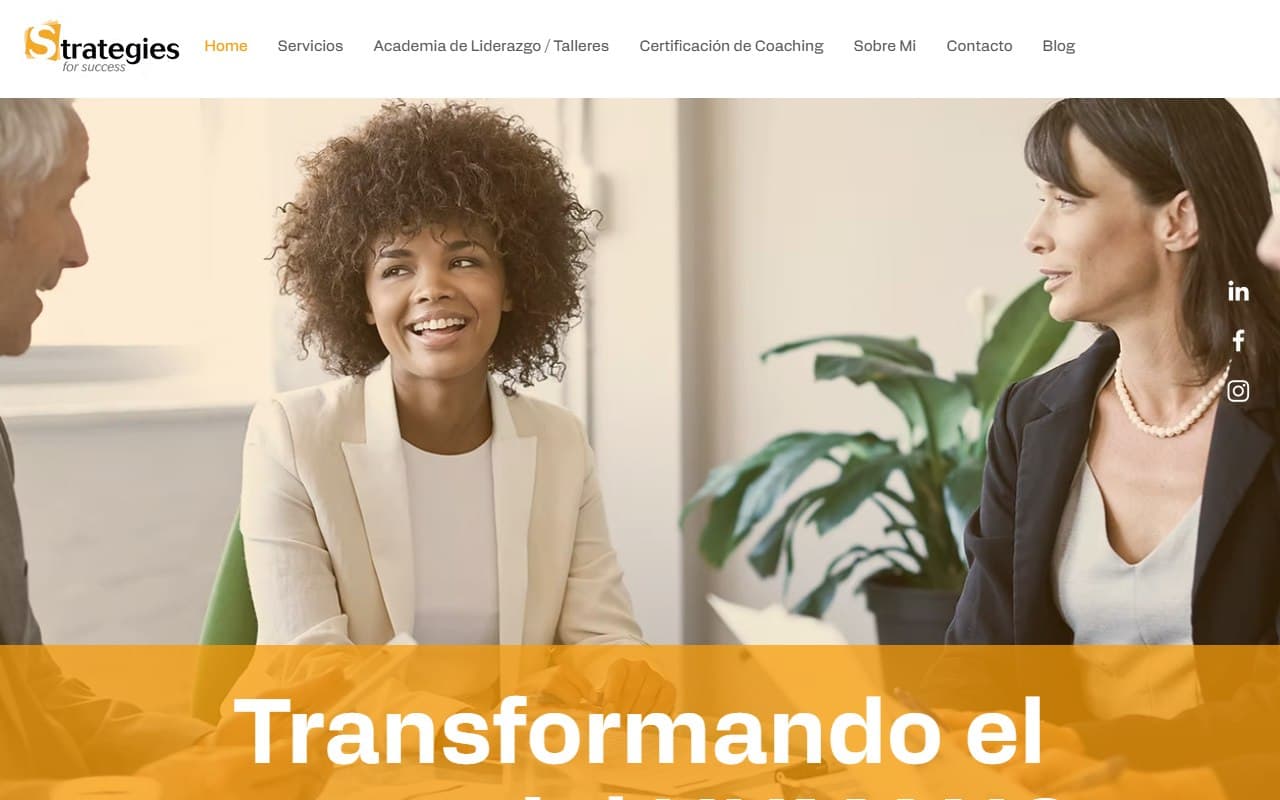 Strategies for Success website, designed and built by R21 Digital